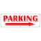 Signmission PARKING RIGHT ARROW BANNER SIGN parking lot garage valet turn, 72" x 24", B-72 Parking Right Arrow B-72 Parking Right Arrow - alternate 1